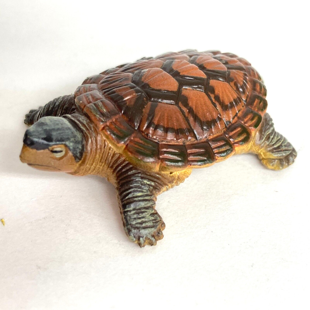 Yujin Mini Turtle Figure revised version Common Snapping Turtle 2002 Japan