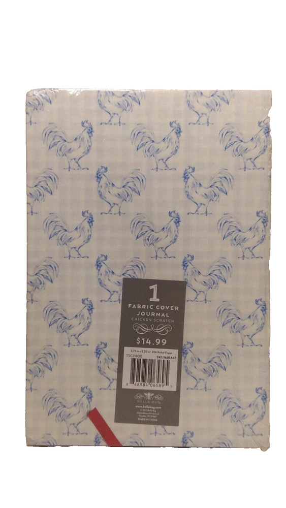 Bella Bug Fabric Cover Journal - Chicken Scratch
