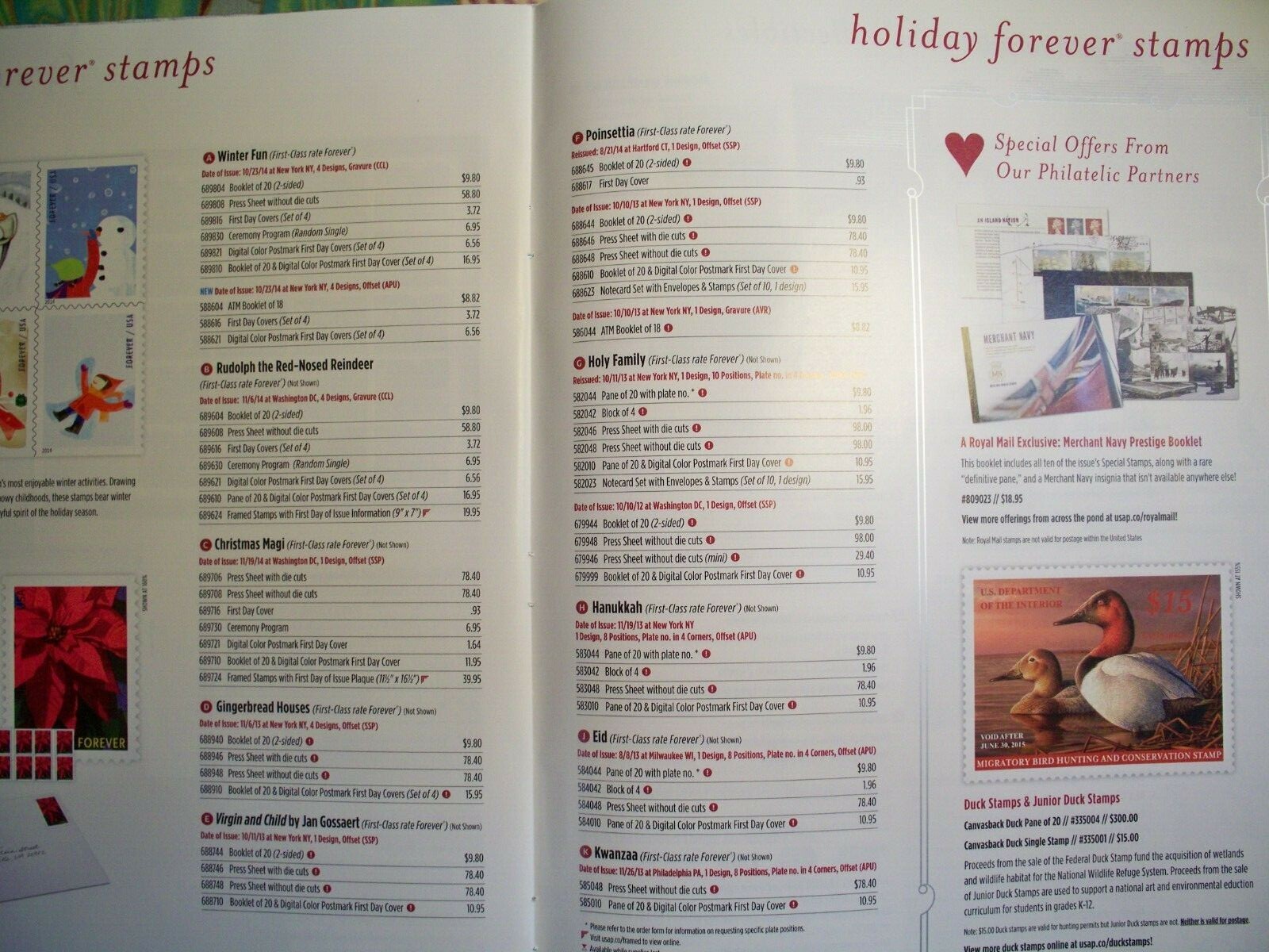 USA PHILATELIC MAGAZINE 2015/Volume 20/Quarter 1-COMPREHENSIVE EDITION Stamps