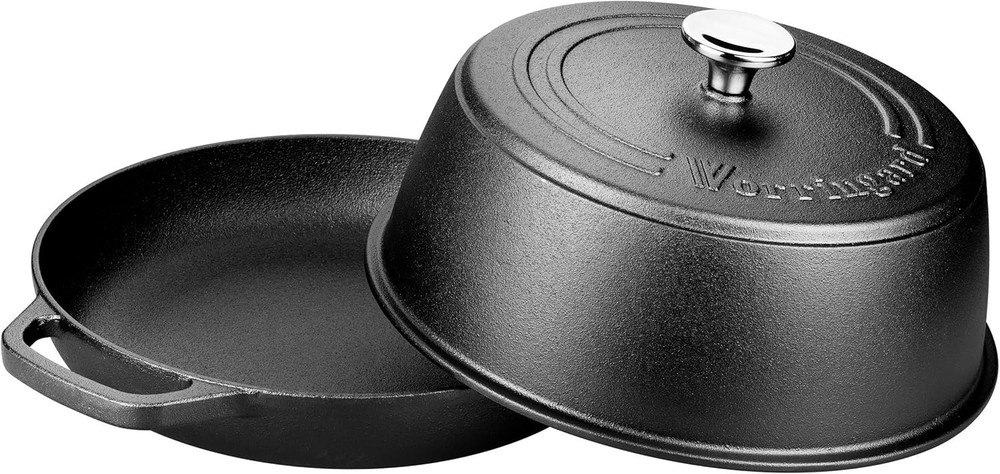 Cast Iron Dutch Oven Pot with Lid for Bread Baking