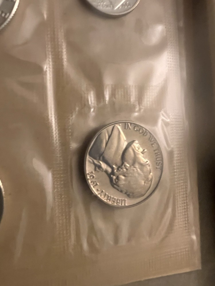 1961 US Mint Proof Set 5 Coin Set