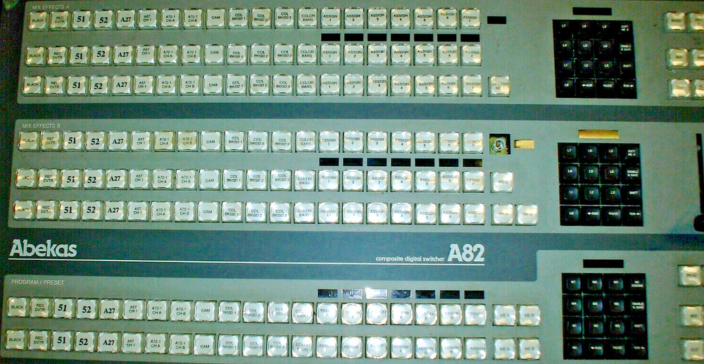 Abekas A82 Composite Digital Switcher Control Panel