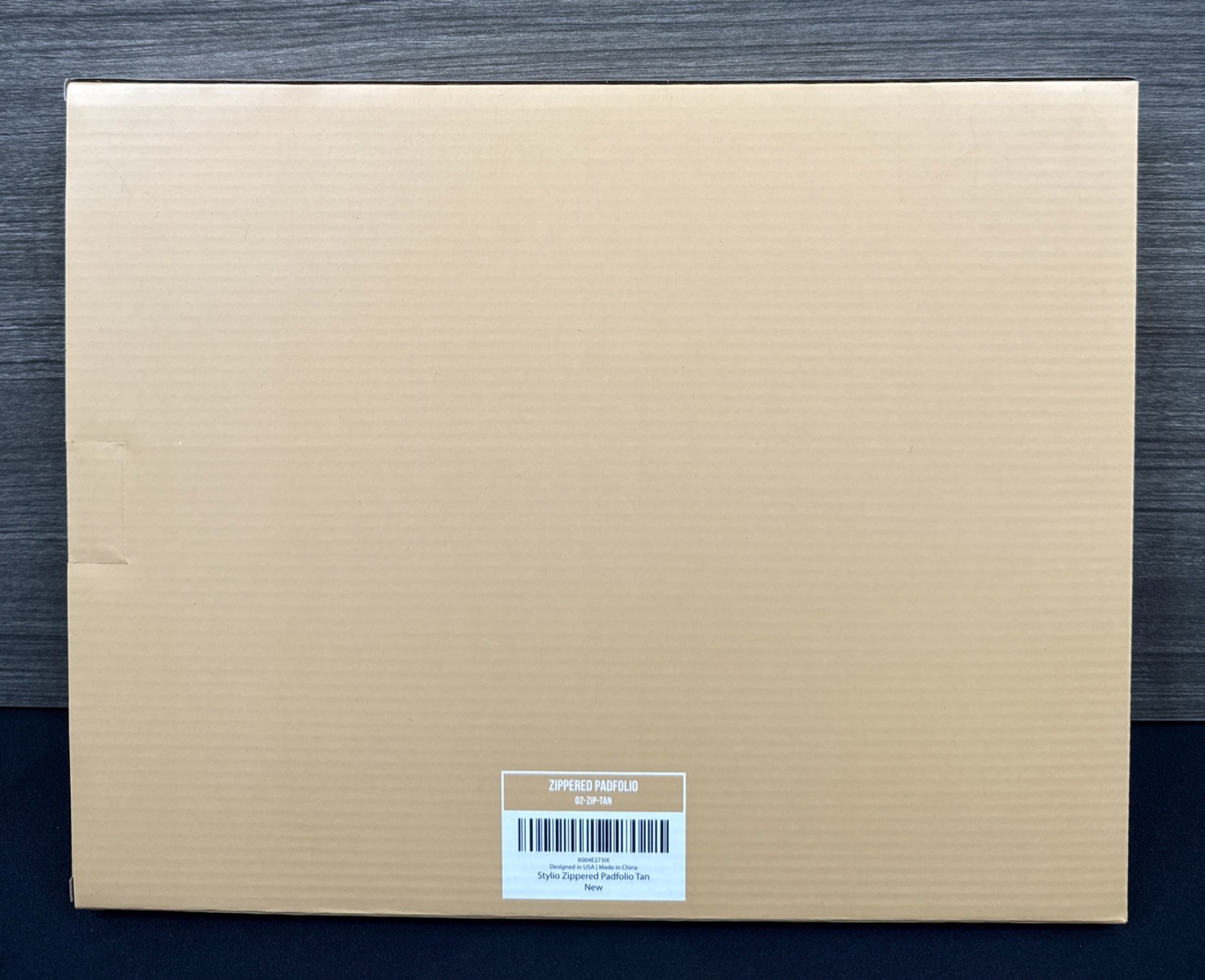 Zipper Padfolio Portfolio Binder Organizer (Tan) | Faux Leather Portfolio