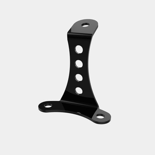 Universal No-Brow Headlight Mount Bracket – 3.5″ Riser Spacing, Gloss Black