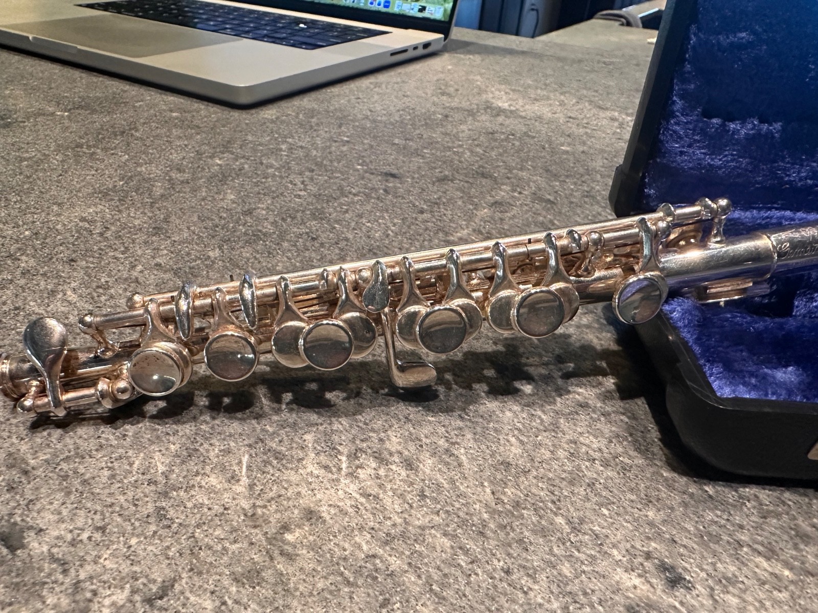 Vintage CS Gemeinhardt Piccolo Solid Sterling Silver Head w/ Cases