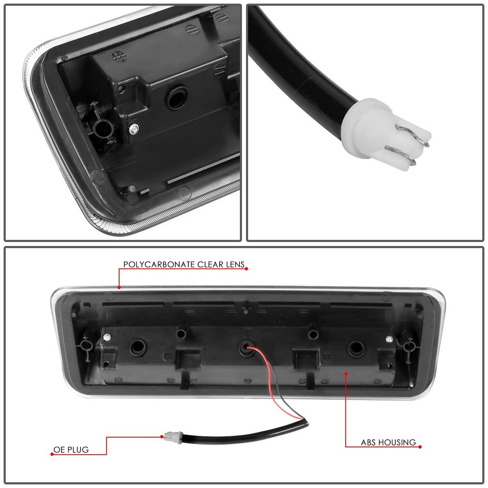 [SEQUENTIAL TRIANGLE LED]FOR 04-10 FORD F-150 EXPLORER CARBON THIRD BRAKE LIGHT
