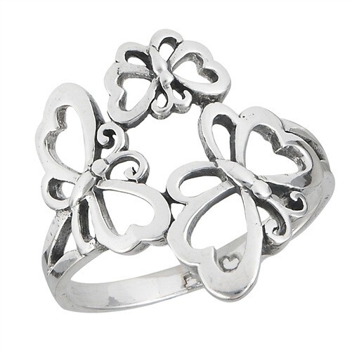 Sterling Silver Butterfly Ring