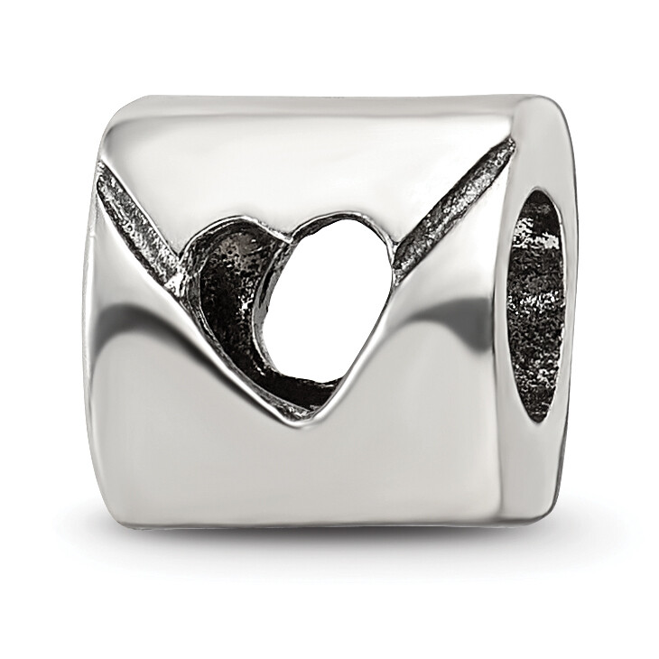 Silver Reflections Love Note Bead QRS203