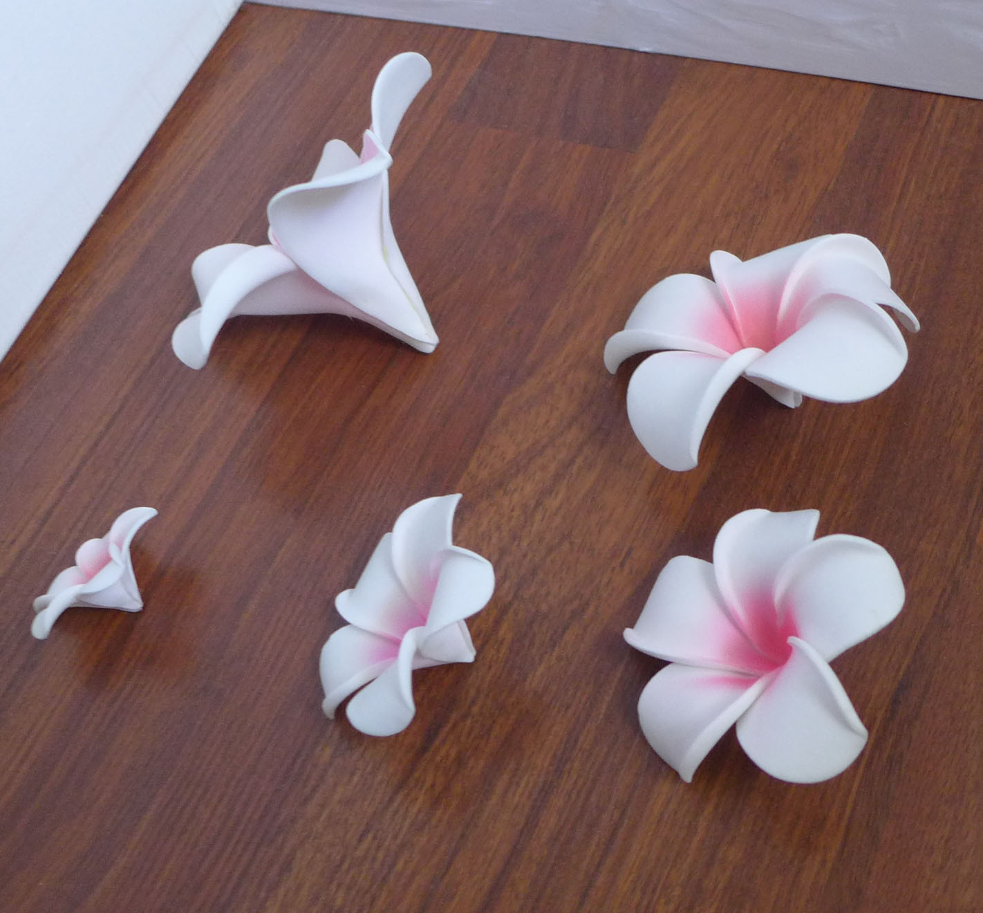 25 Pieces Artificial Foam Pink Plumeria Floating Flower Heads wedding Decoration