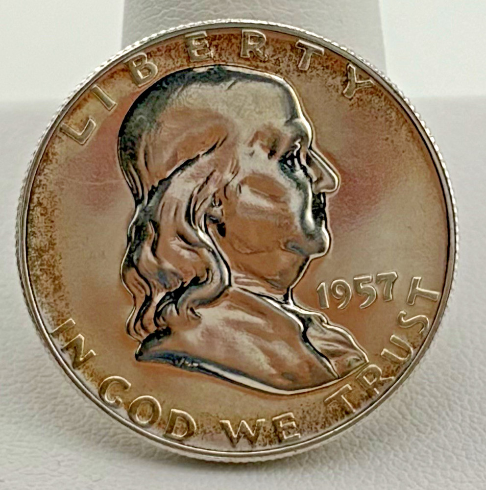 1957 Silver Franklin Proof Half $1