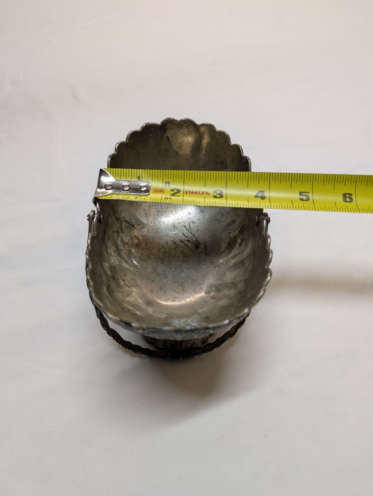 Vintage Daruma Silver Plated Basket/ Bowl/ Candy Dish, Made In Japan