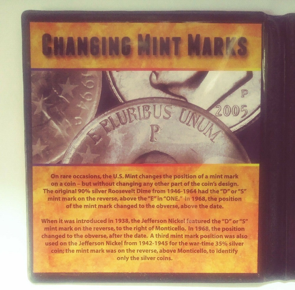 Changing Mint Marks Guide to Mint Marks 5 Coin Set (#US-188)