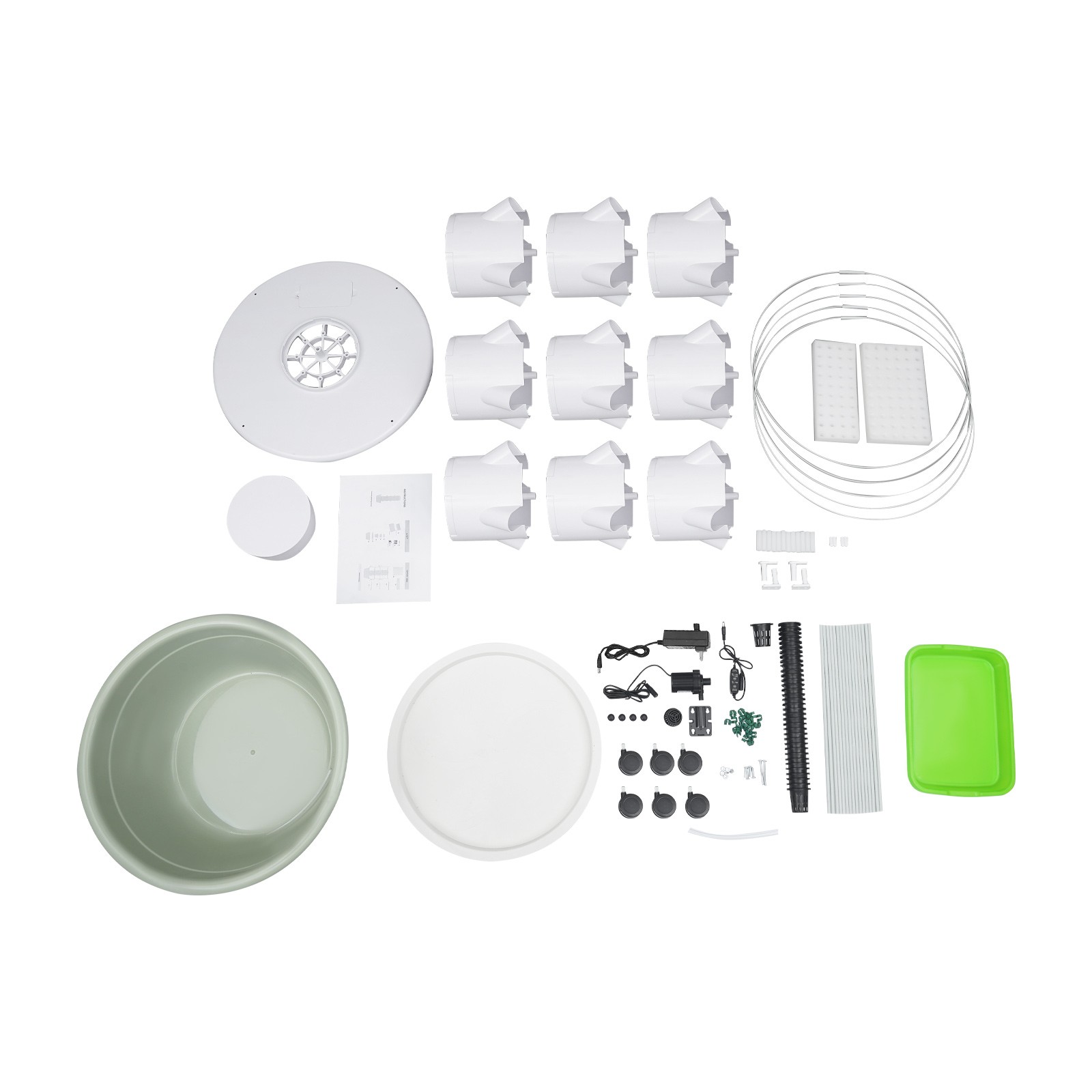 Vertical 36-Pots Hydroponics Tower Set Hydroponic Growing System Home Gardening