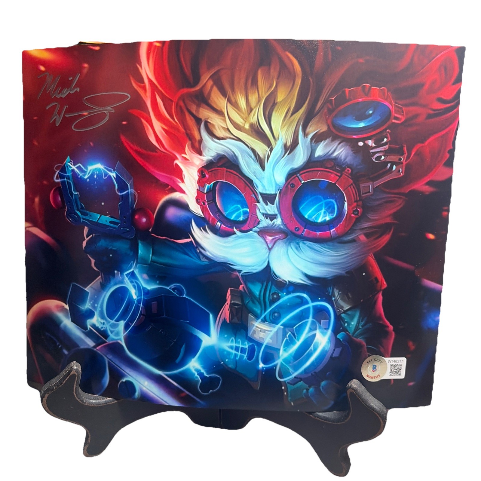 Mick Wingert Signed 8x10 Photo League Of Legends/Arcane - Beckett Authentication