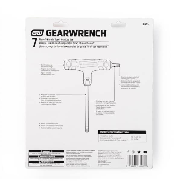 Torx T-Handle Key Set (7-Piece)