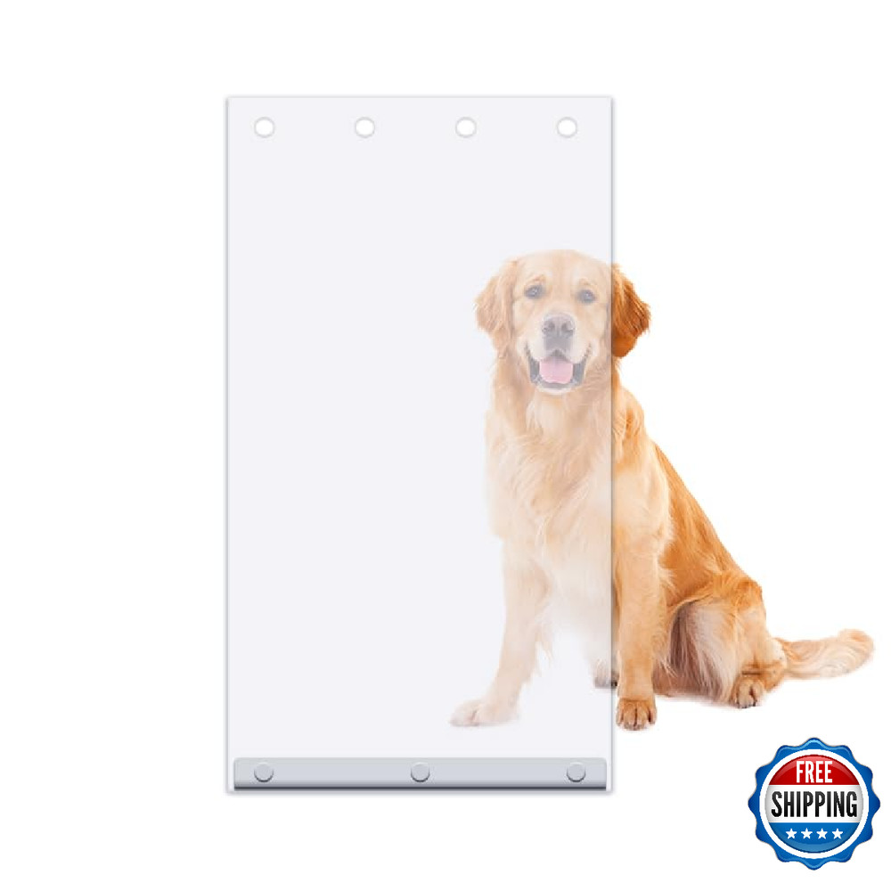 Extra Large Replacement Dog Door Flaps, Clear Pet Door Replacement Flap Compatib