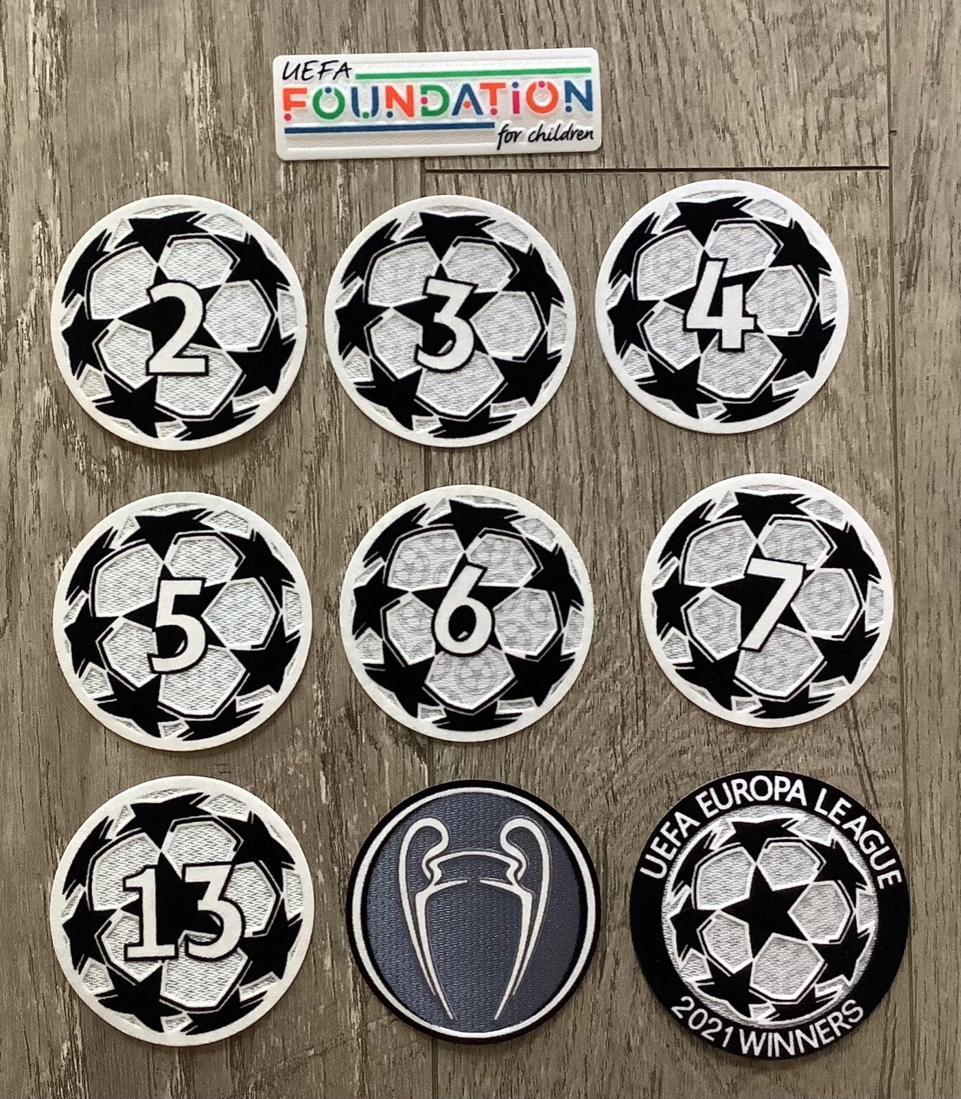 2021/22 UEFA Champions League patch set- Madrid, Munich, Chelsea, Barcelona,Ajax