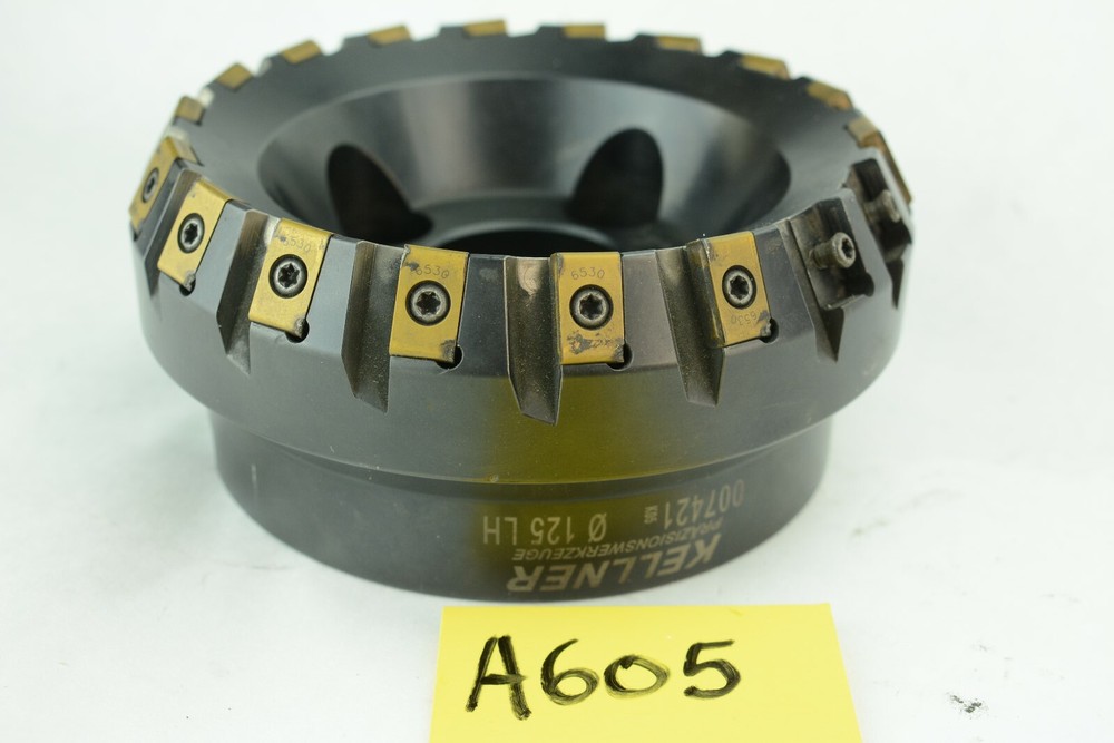 Kellner Indexable Chamfer/Angle Face Mill 125mm Left hand 007412