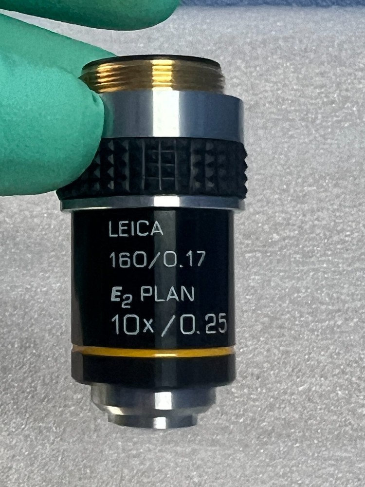 Leica E2 Plan 10X Microscope Objective 13494030 - 10x/0.25