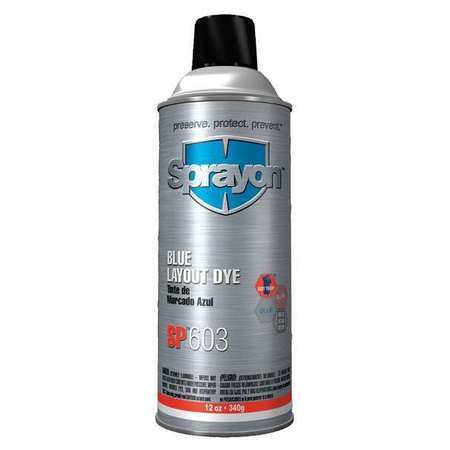Sprayon Sc0603000 Layout Fluid, Blue, 12 Oz. Net
