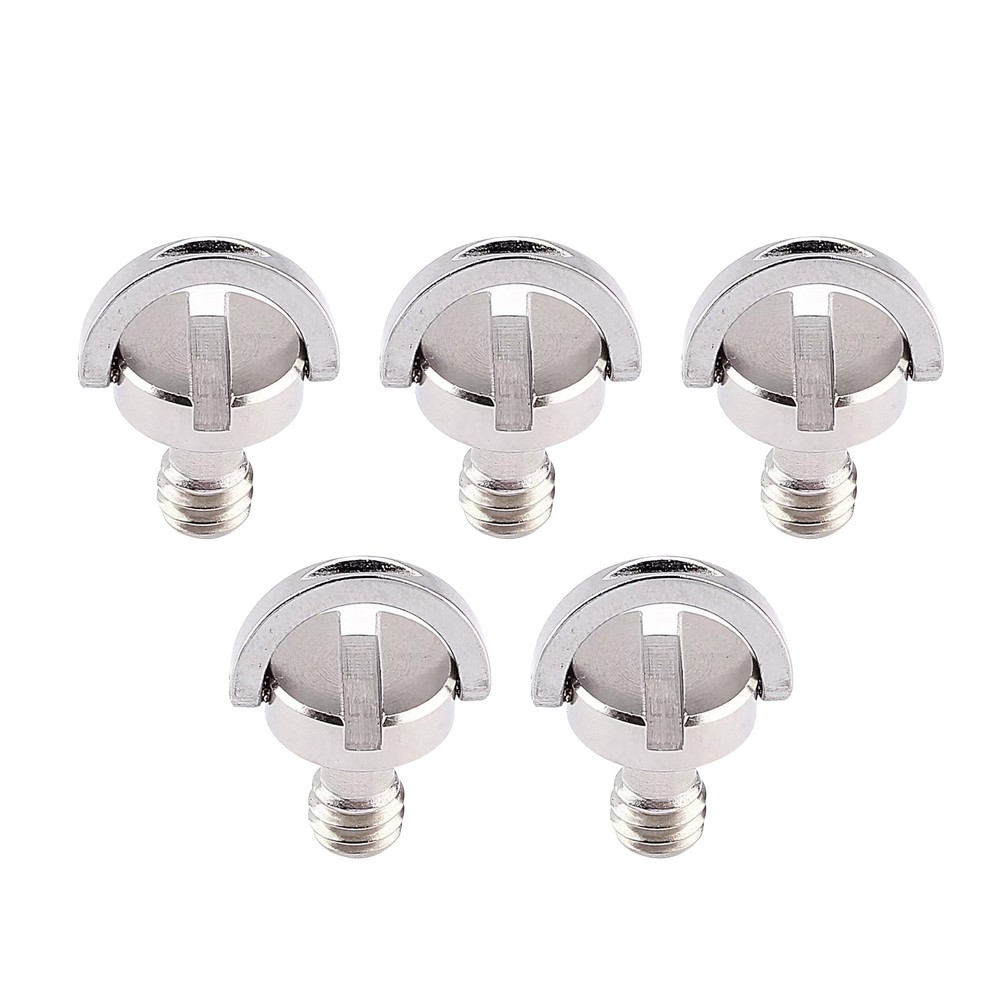 5pcs Stainless D-Ring Adapter Tripod Monopod Quick Release Plate Camera Screw E
