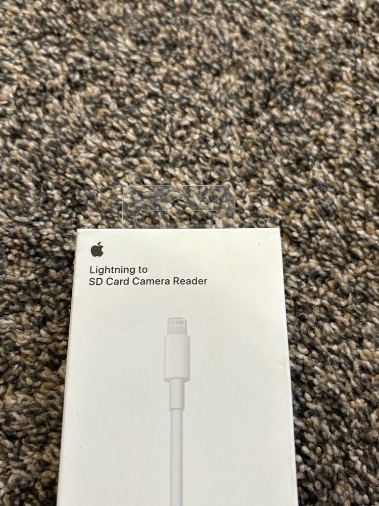 Apple Lightning To SD Card Camera Reader Items In Good Condition,Box Has Damage