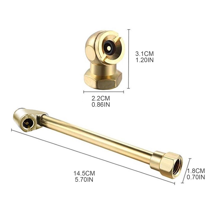2 Way Connection Heavy Duty Air Chuck Set Compressor Accessories