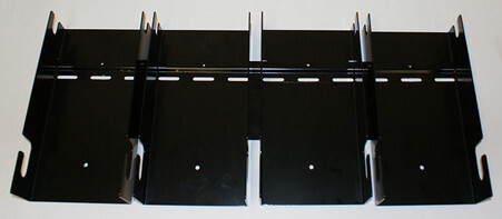24" WALL HANGING BRACKET SYSTEM FOR 6" TF GRAVITY BINS, BLACK, WALL MOUNT