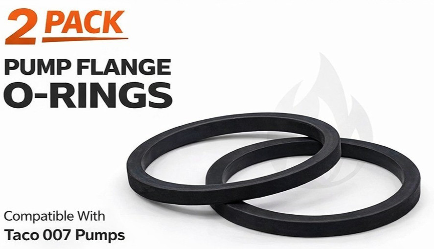 2 Pack Replacement Pump Flange O-Ring Gaskets Compatible w/ Taco 007 Pumps