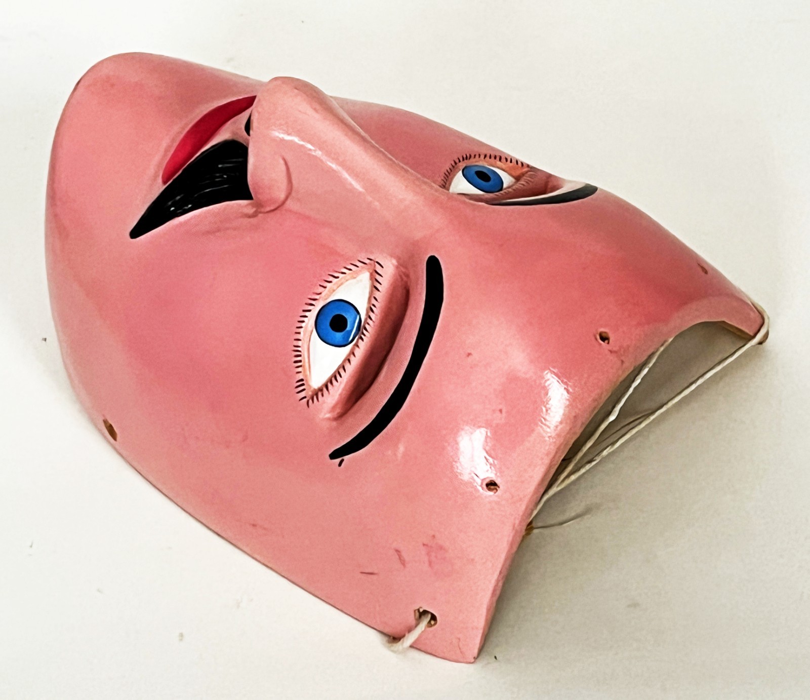 FELIPE HORTA TOCUARO MICHOACAN CURPITES WOOD DANCE MASK MEXICAN FOLK ART VIEJITO