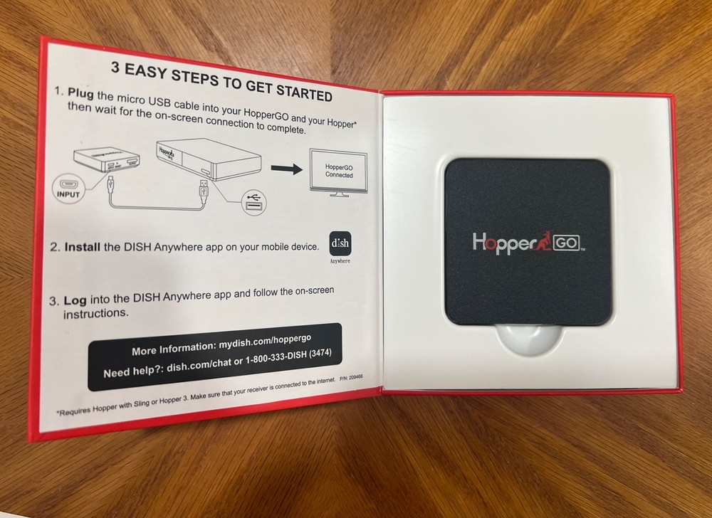 DISH Hopper GO Portable DVR Storage with Cable & Box