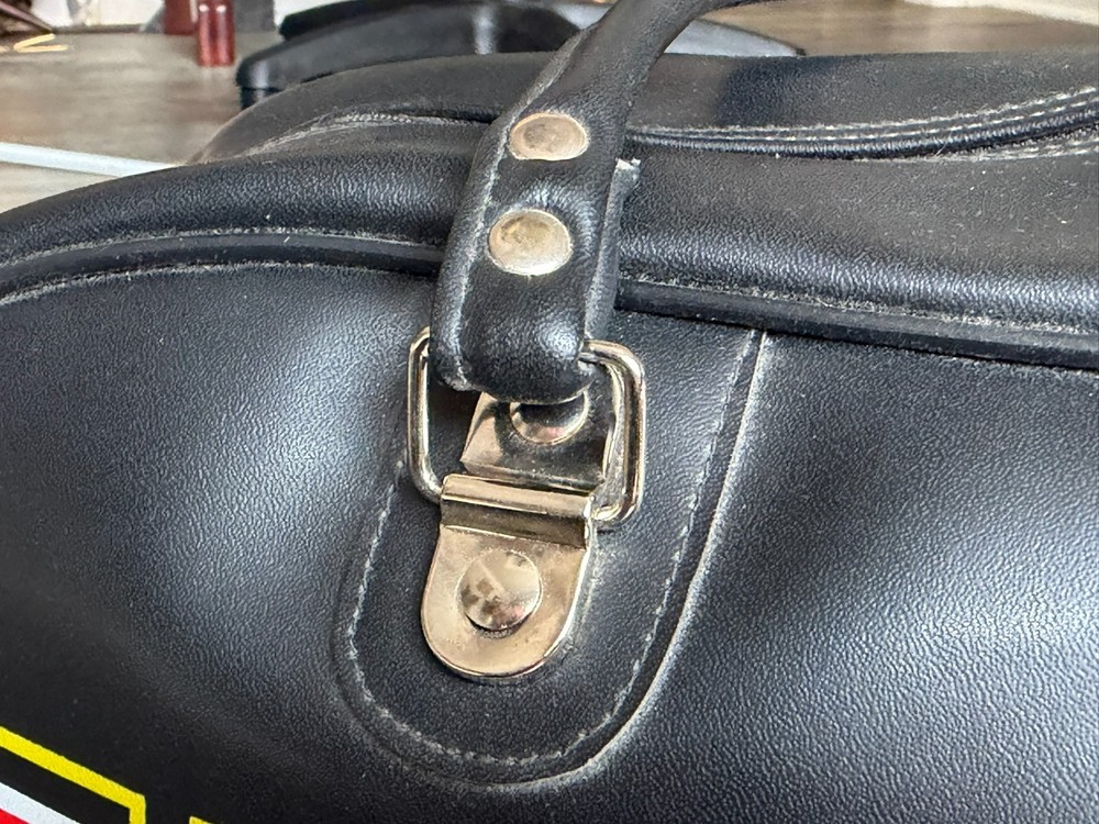 KISS Leather Bag 1980 Australia Unmasked UNUSED Vintage Kiss Aucoin Memorabilia