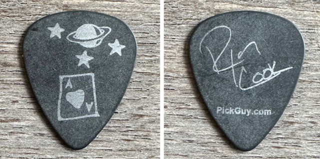 ACE FREHLEY BAND = "Ryan Cook" Signature Tour guitar pick