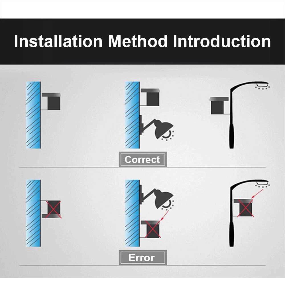 2PCS 12V Auto On Off Outdoor Light Photocell Switch Control Dark to Dawn Sensor