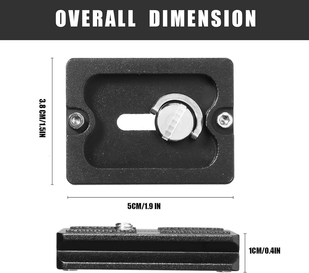 Universal Quick Release Plates for Easy Camera Attachment and Detachment