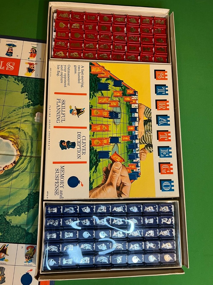 Vintage 1960's STRATEGO Board Game Complete + extra replacement board
