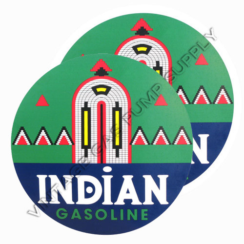 Pair of Indian Deco 12" Vinyl Decals (DC156)