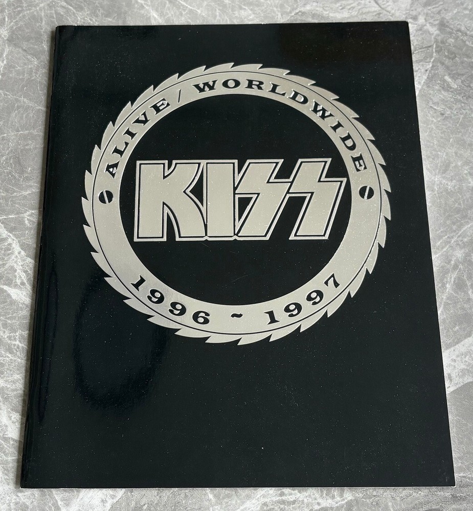With TOWEL, promo FLYER & card! Kiss JAPAN tour book 1997 Gene Simmons $0 ship