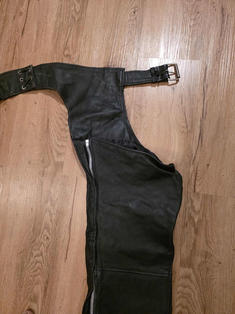 Hot Leathers Motorcycle Chaps Size Medium