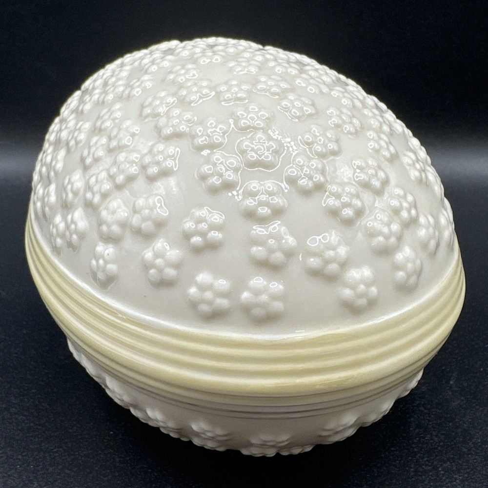 Large 5" Vintage Belleek Easter Egg