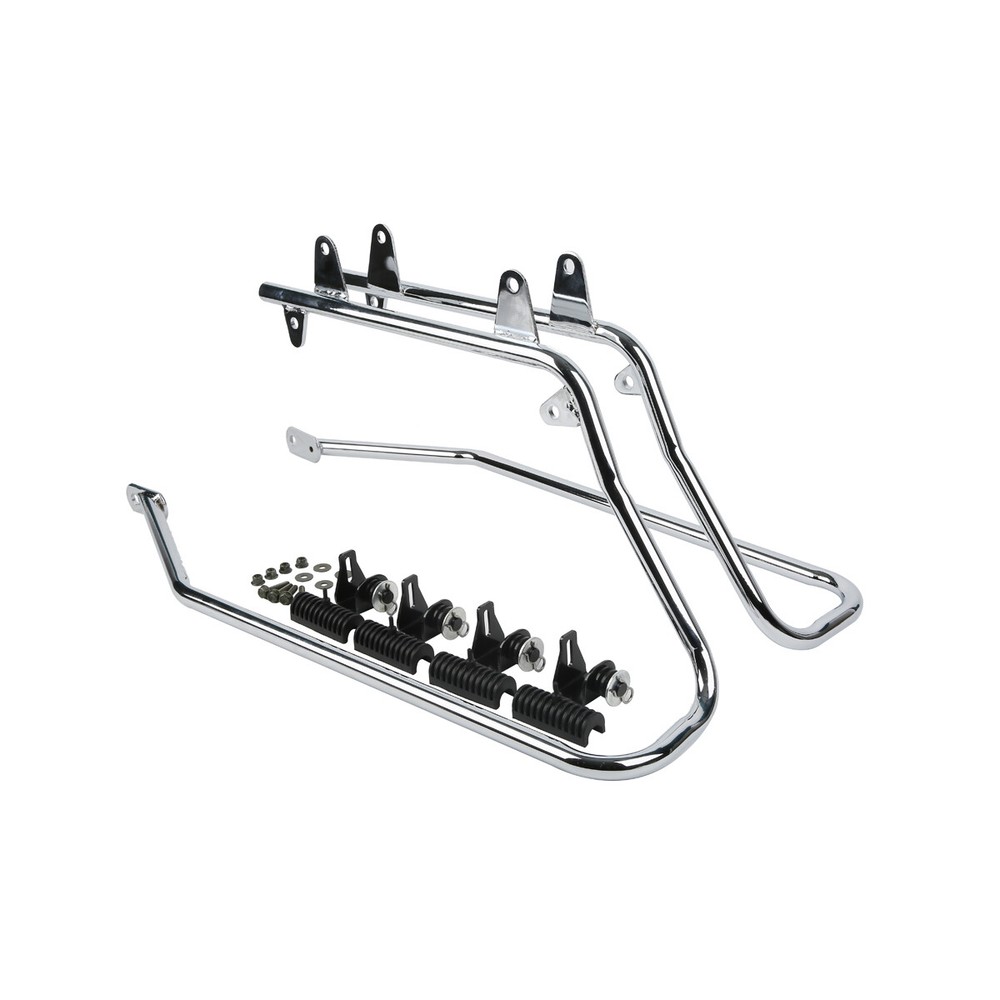Saddlebag Saddle bag Conversion Brackets Set with Hardware For Harley Softail