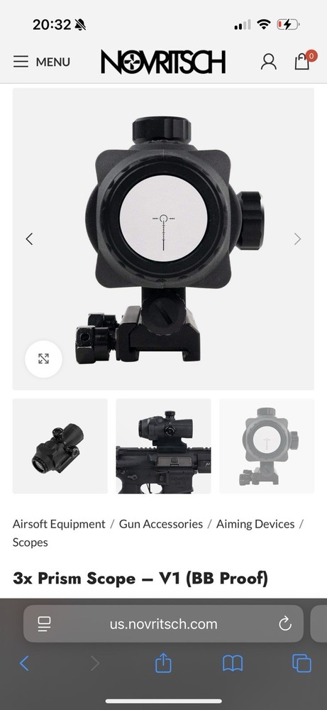 Novritsch 3x Prism Scope (BB Proof)