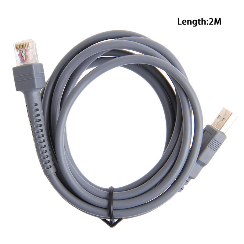 Straight USB Cable for Symbol for LS1908 LS1902T Barcodes Scanner