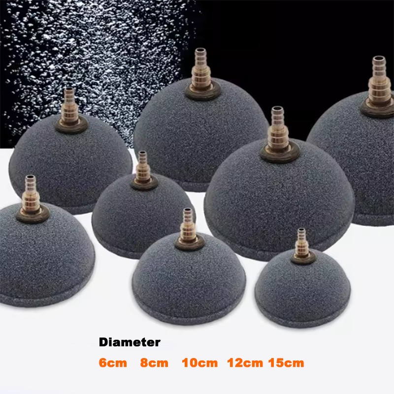 6cm - 15cm Air Stone Disk Bubble Ceramic Oxygen Diffuser Pond Aquarium Fish Tank