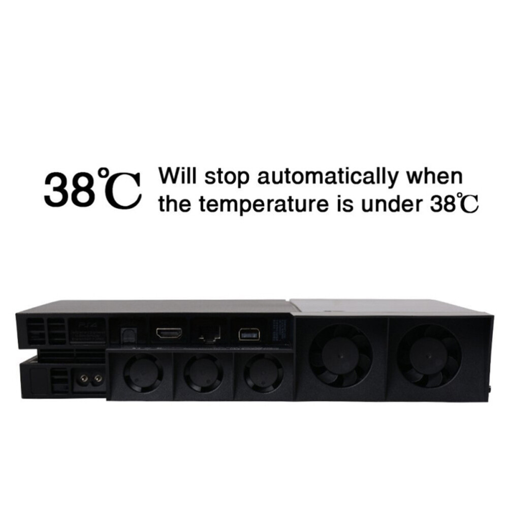 External Cooler Cooling Fan Console Temperature Control Cooler for PlayStation 4
