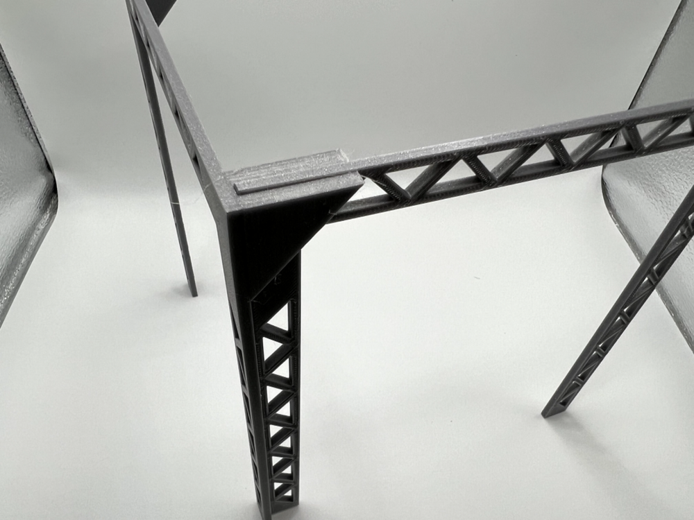 O Scale Four Sided Wide Trestle Platform for Elevated Train or Subway