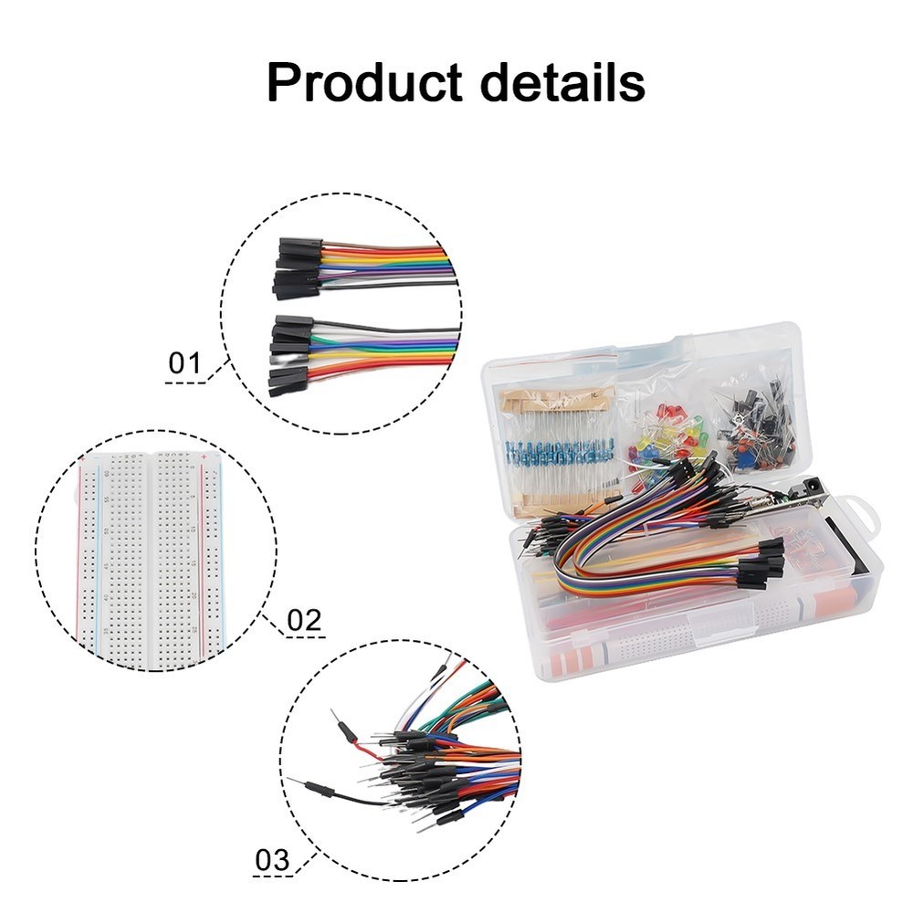 374pcs Electronic Component Set Assortment Ceramic Capacitors Industrial