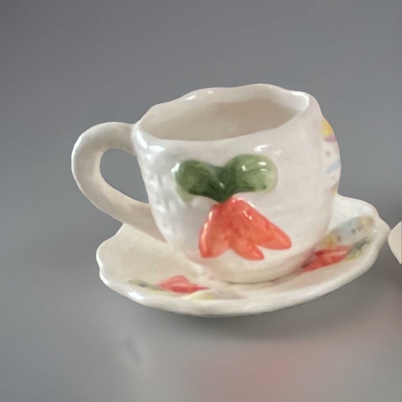 Vintage 1994 Mercuries Bunnies in the Garden Ceramic Tea Set - 10 Piece Easter