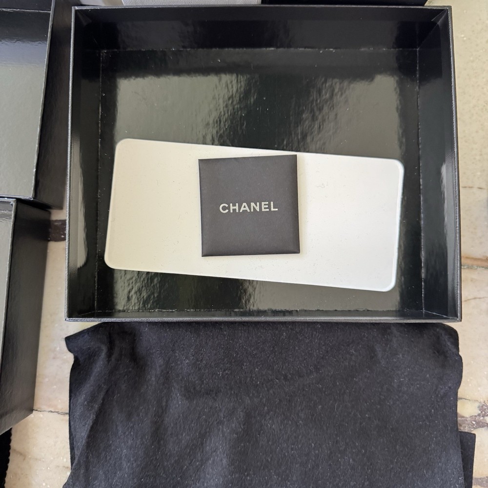 CHANEL Empty Gift Boxes Bundle Lot (5) Assorted Sizes Wallet Sunglasses Handbag