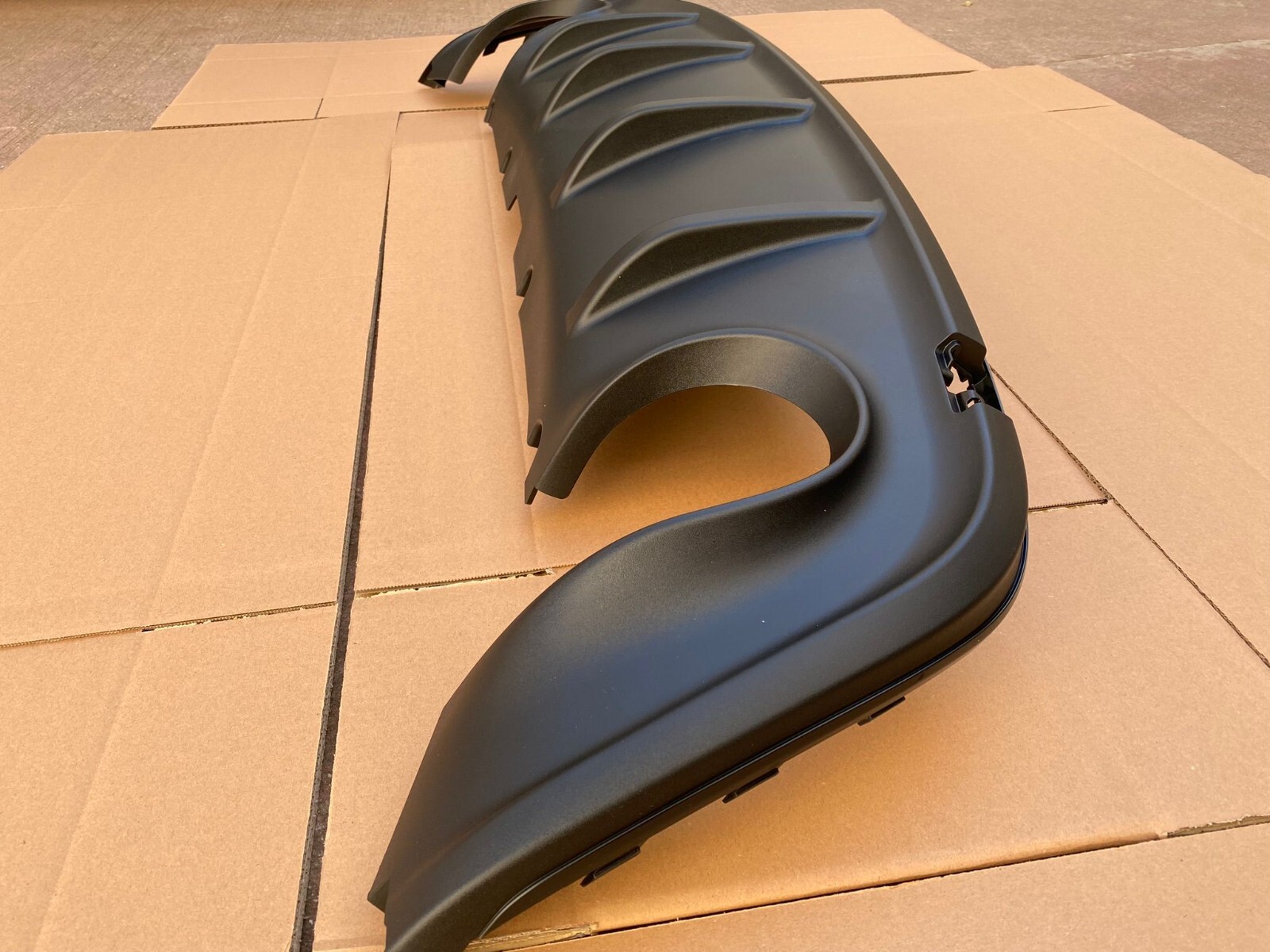 Dam Spoiler Rear Bumper Juliet Black Edge Double Exhaust ORIGINAL